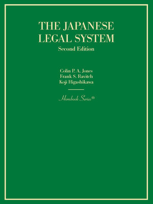 cover image of The Japanese Legal System